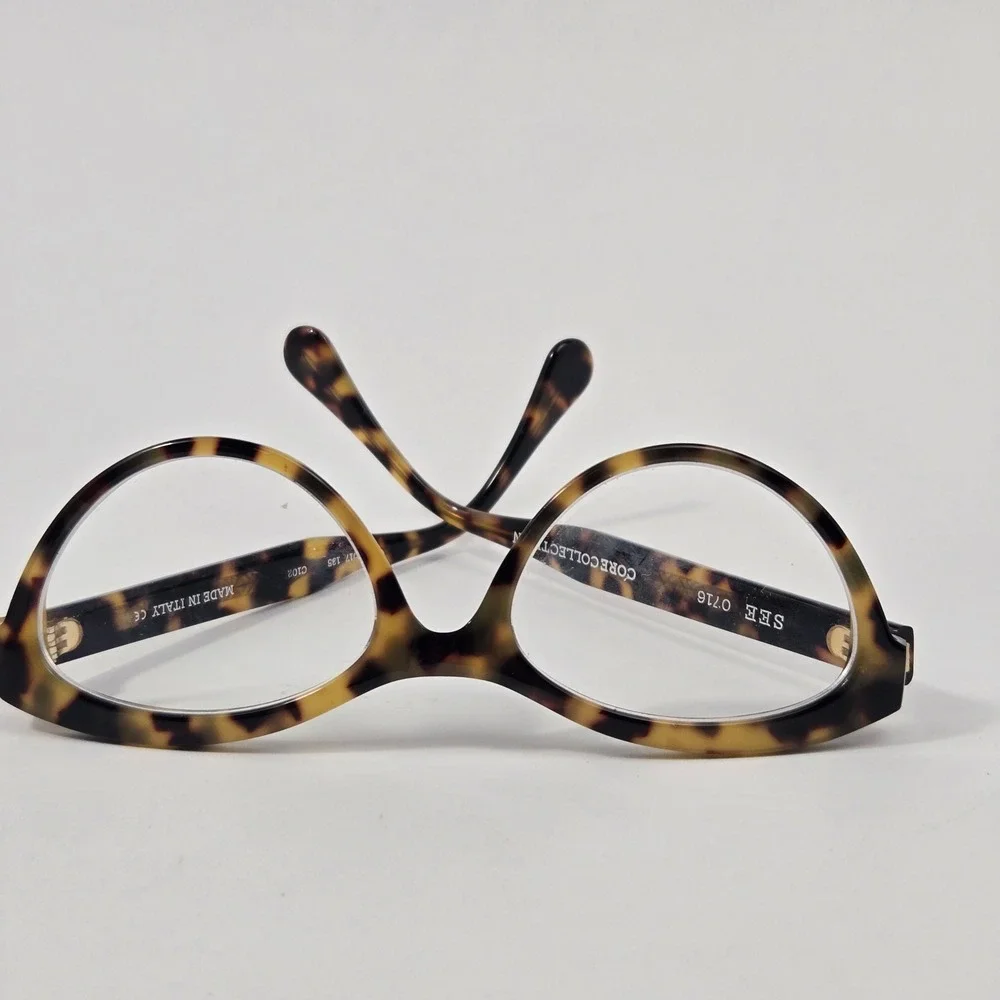 SEE 0716 Core Collection Tortoise Cat Eye Eyeglass Frames Made in Italy C102